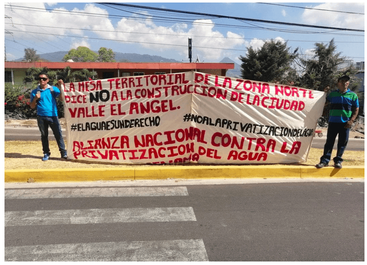 Valle-del-Ángel protest